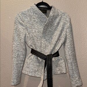 Banana Republic Gray Jacket with Black Belt